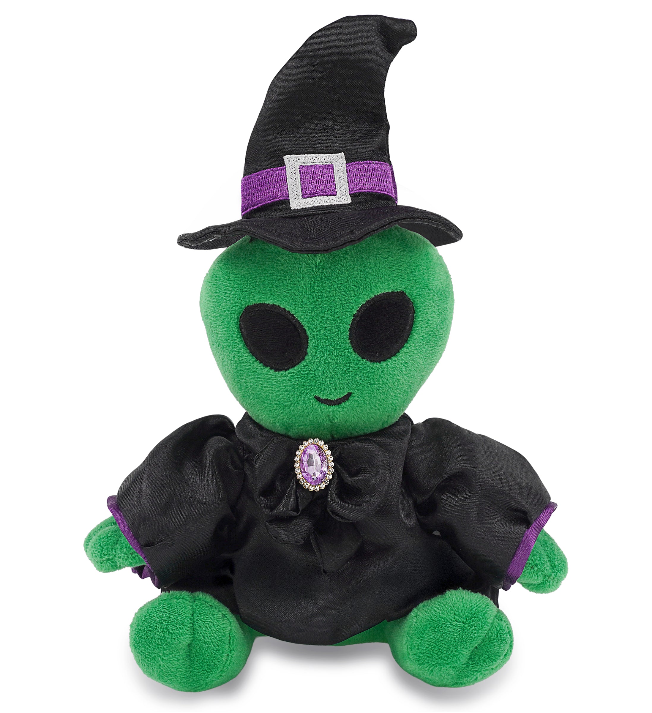 6" PLUSH - ALIEN WITH WITCH DRESS UP