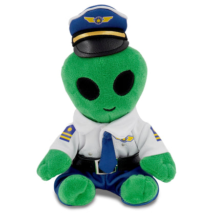 6" PLUSH - ALIEN WITH PILOT DRESS UP