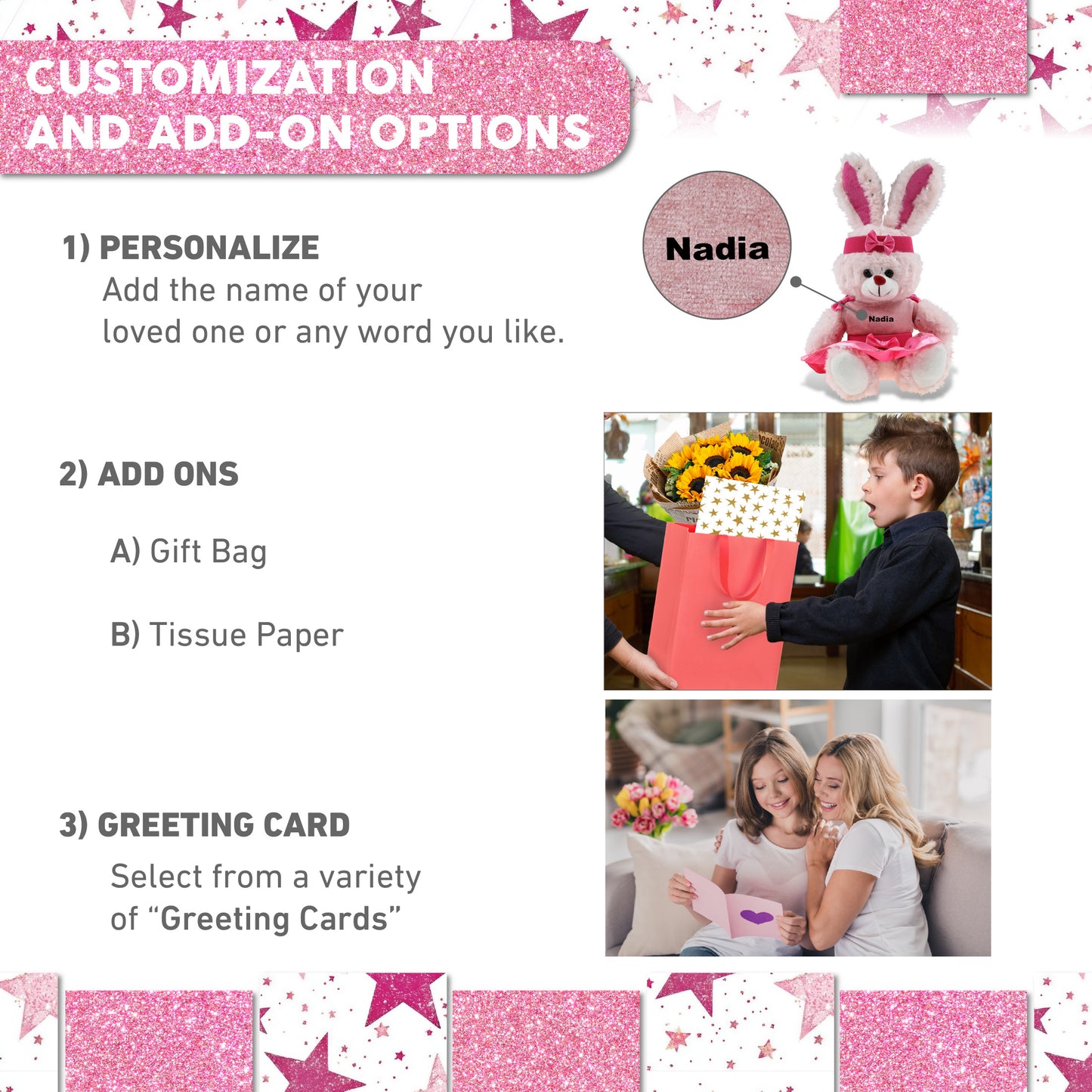 SPARKLING PLUSH - ROSE GOLD BUNNY WITH BALLERINA DRESS UP