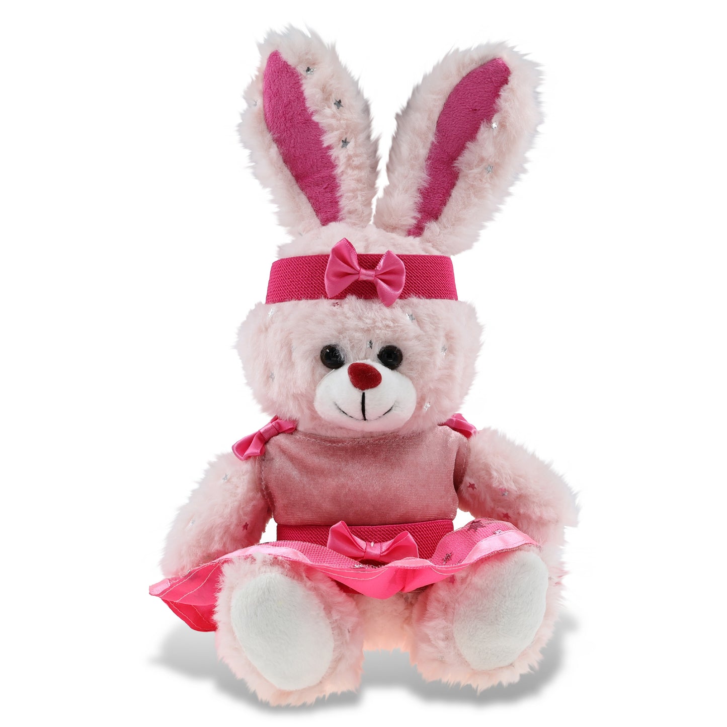 SPARKLING PLUSH - ROSE GOLD BUNNY WITH BALLERINA DRESS UP