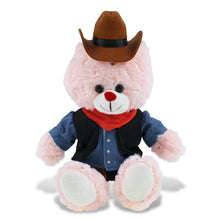 SPARKLING PLUSH - ROSE GOLD BUNNY With COWBOY Dress Up