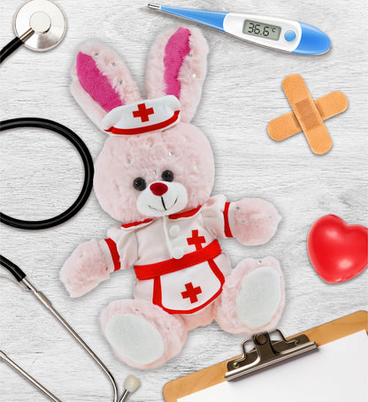 SPARKLING PLUSH - ROSE GOLD BUNNY NURSE