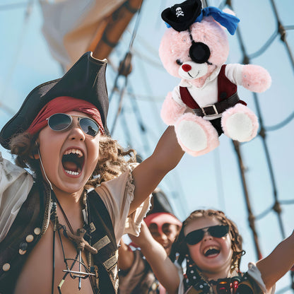 SPARKLING PLUSH - ROSE GOLD BUNNY PIRATE DRESS UP