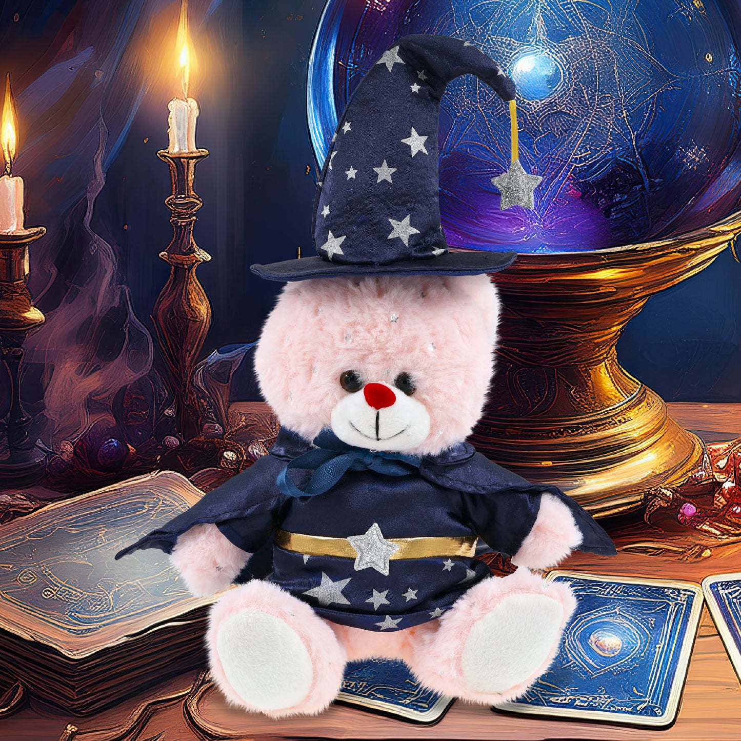 SPARKLING PLUSH - ROSE GOLD BUNNY WIZARD