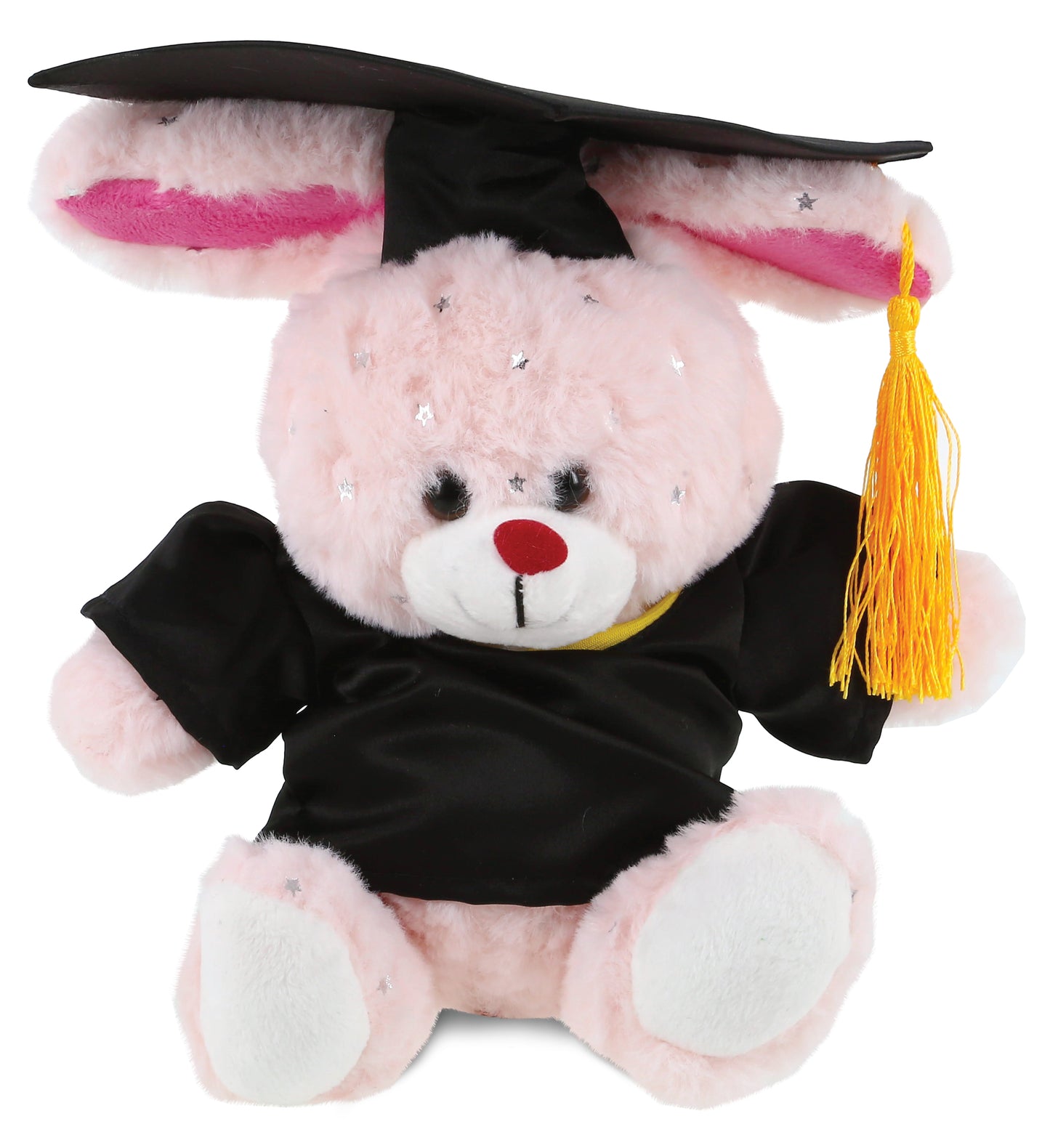 PLUSH GRADUATION - SPARKLING PLUSH - ROSE GOLD BUNNY