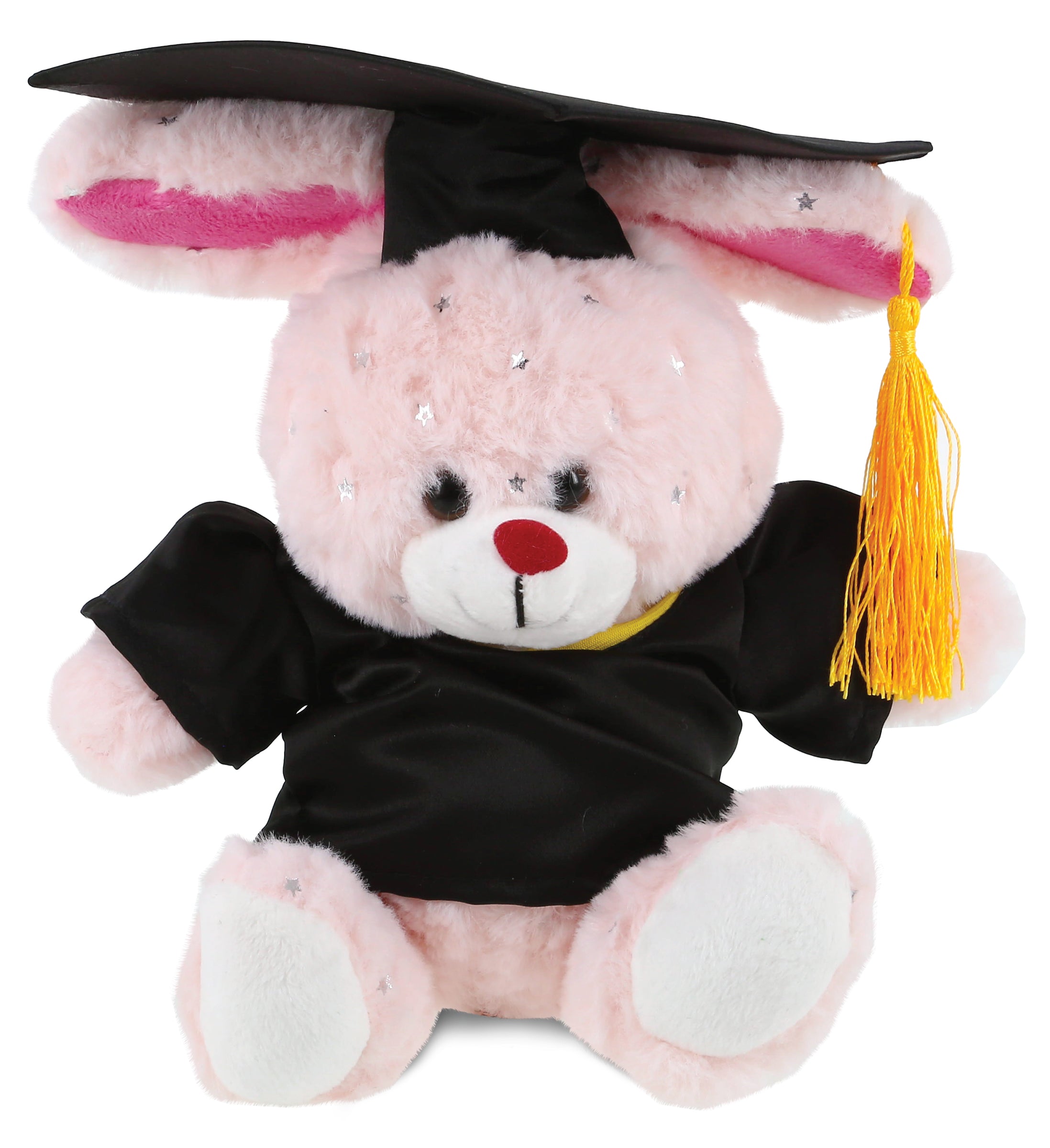 PLUSH GRADUATION - SPARKLING PLUSH - ROSE GOLD BUNNY