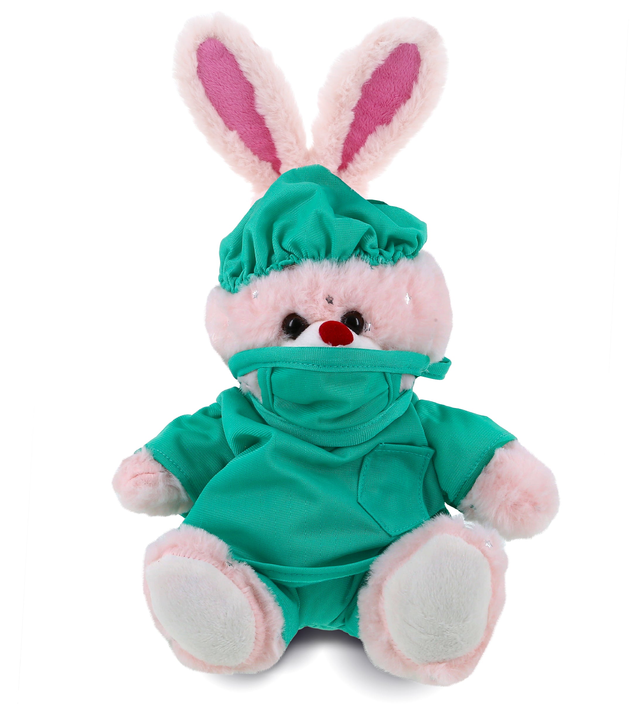 PLUSH DOCTOR - SPARKLING PLUSH - ROSE GOLD BUNNY