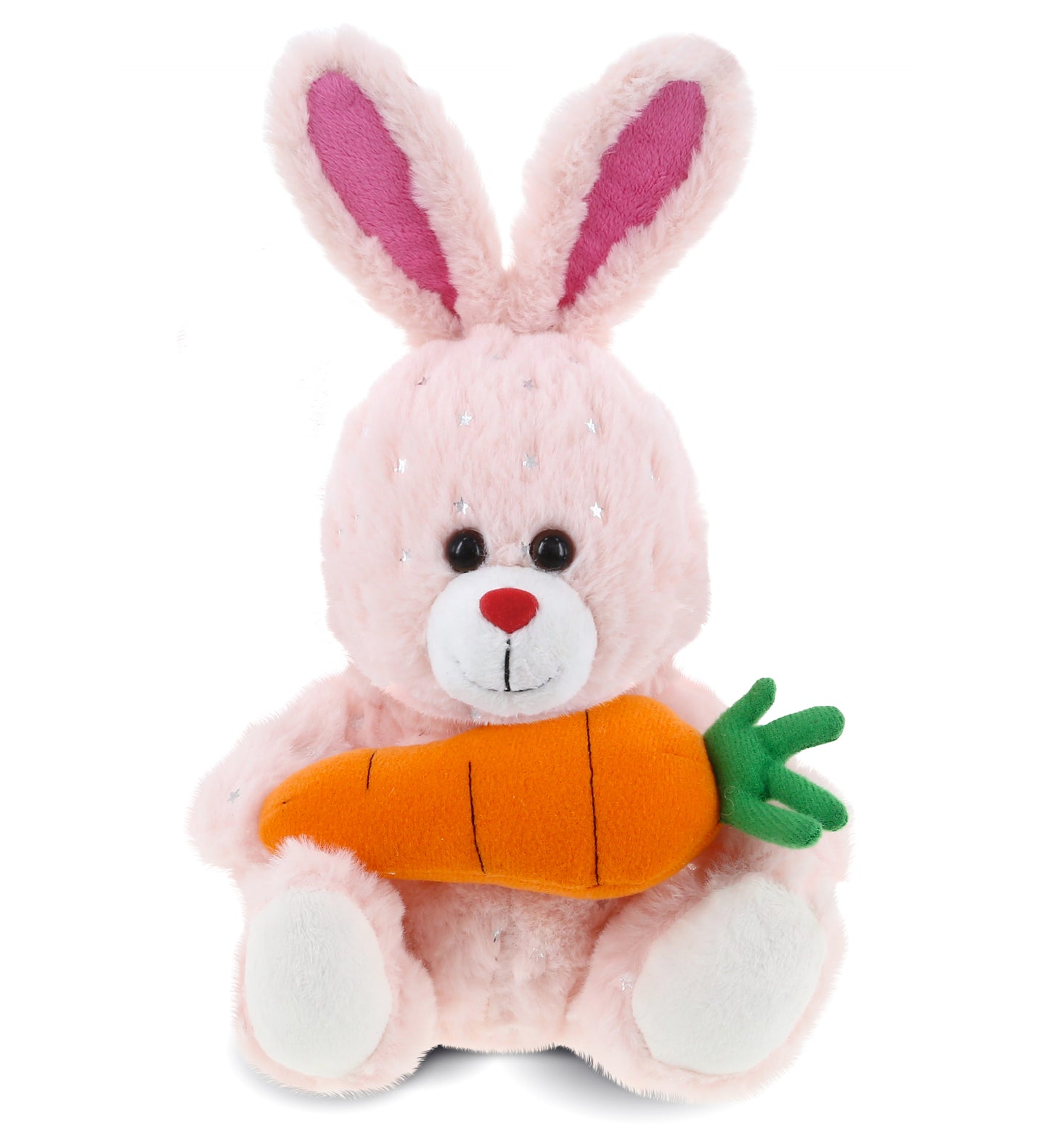 PLUSH CARROT - SPARKLING PLUSH - ROSE GOLD BUNNY