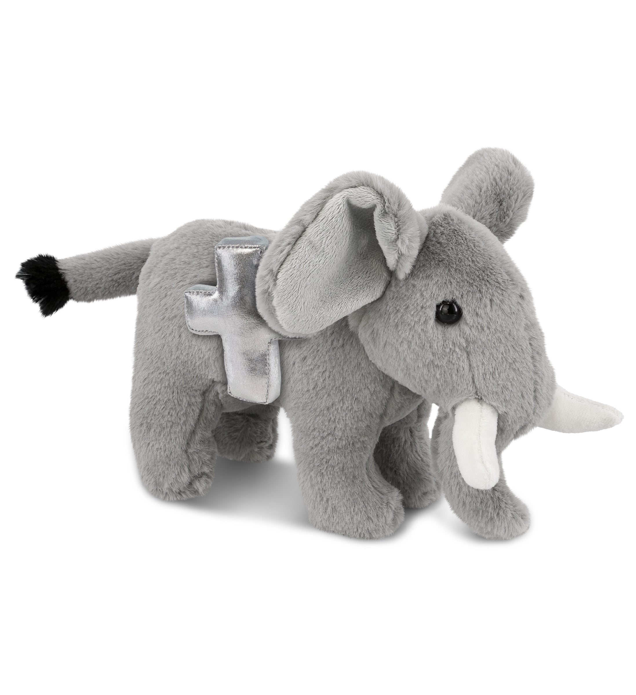 PLUSH CROSS - SUPER-SOFT PLUSH - STANDING ELEPHANT 7.5"