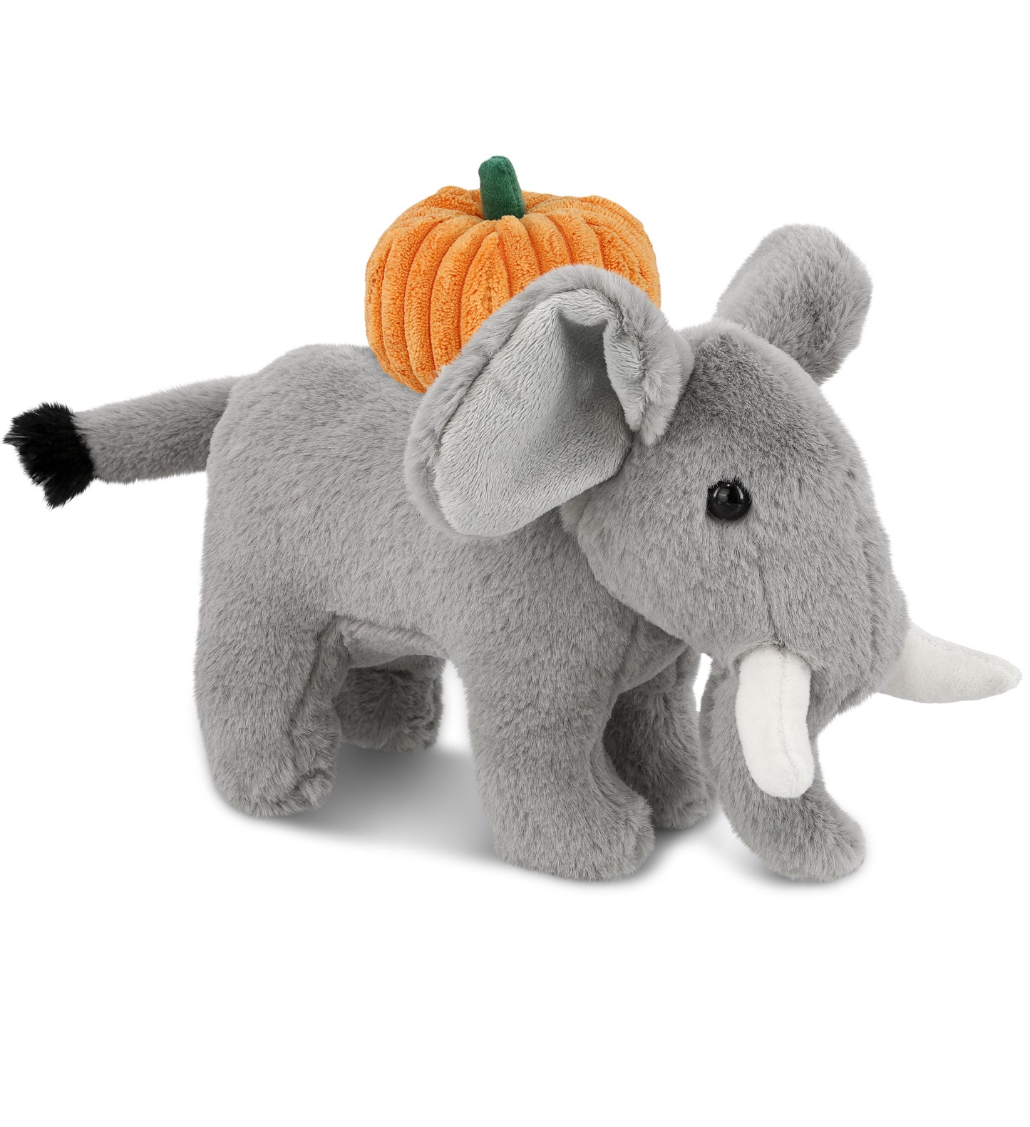 PLUSH PUMPKIN - SUPER-SOFT PLUSH - STANDING ELEPHANT 7.5"