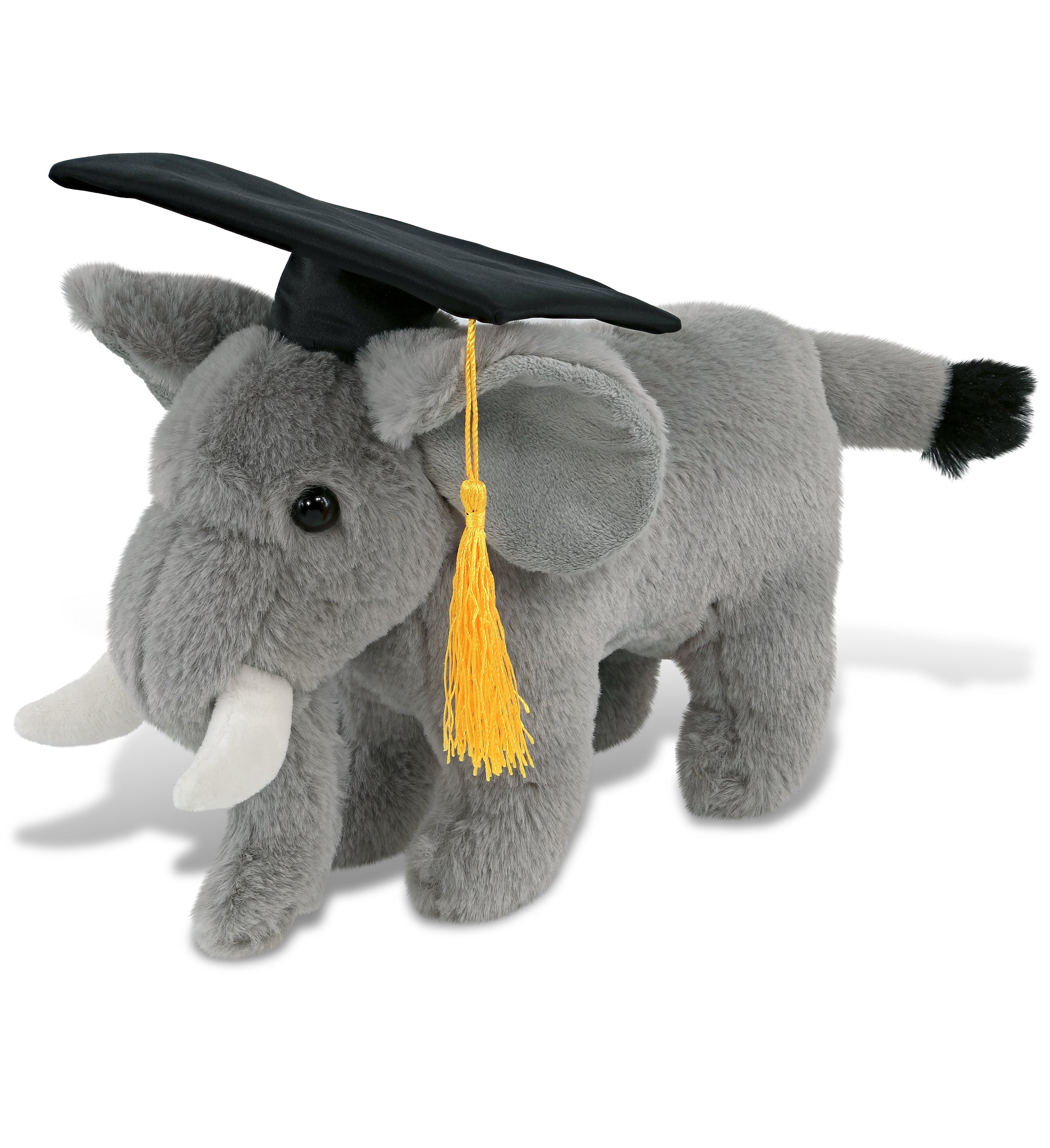PLUSH GRADUATION - SUPER-SOFT PLUSH - STANDING ELEPHANT 7.5"