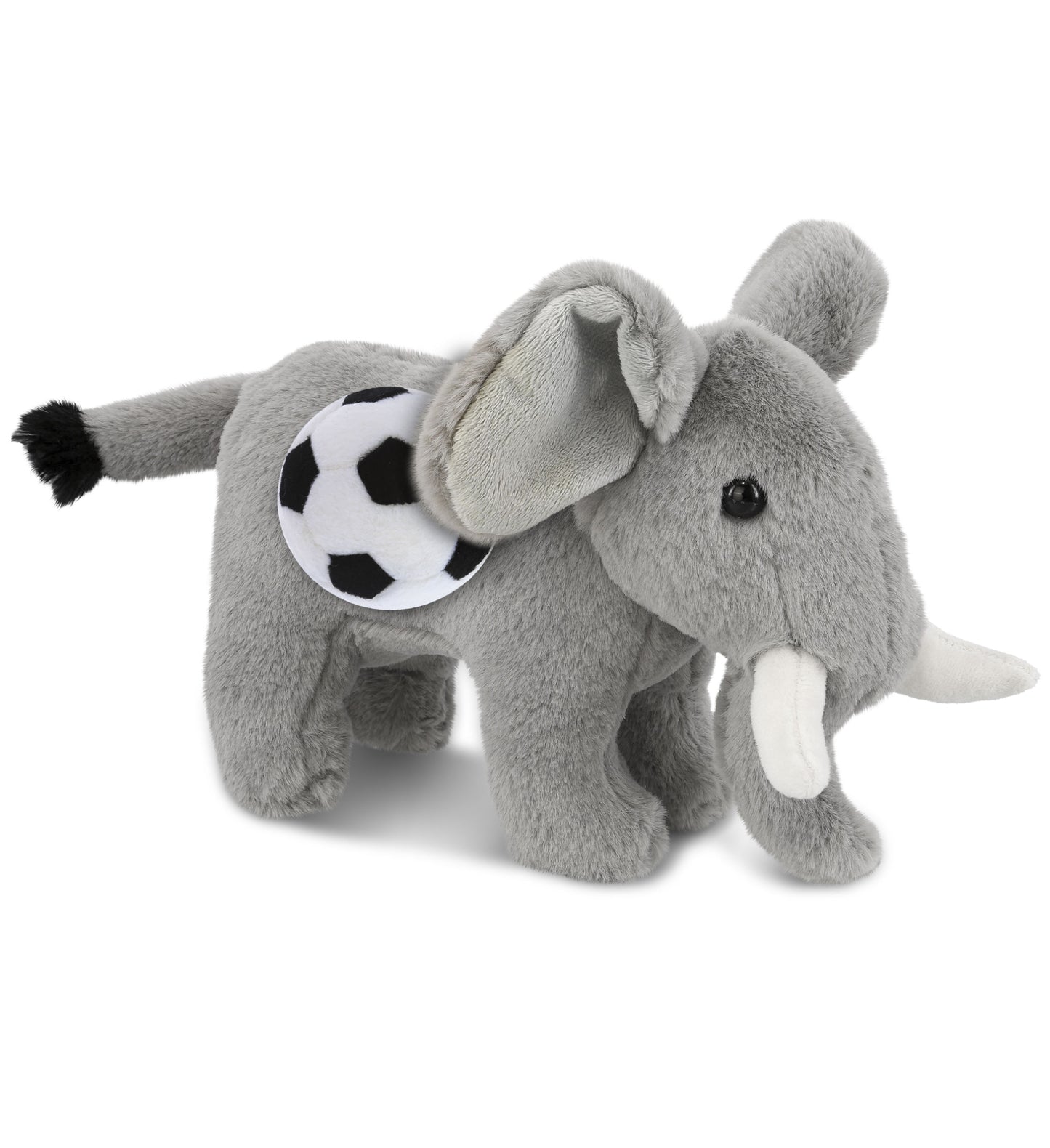 SUPER-SOFT PLUSH - STANDING ELEPHANT 7.5" WITH SOCCER PLUSH