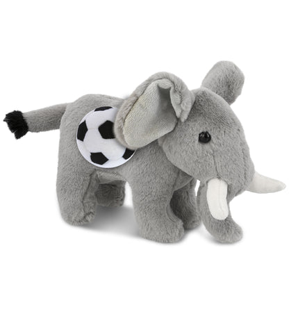 SUPER-SOFT PLUSH - STANDING ELEPHANT 7.5" WITH SOCCER PLUSH