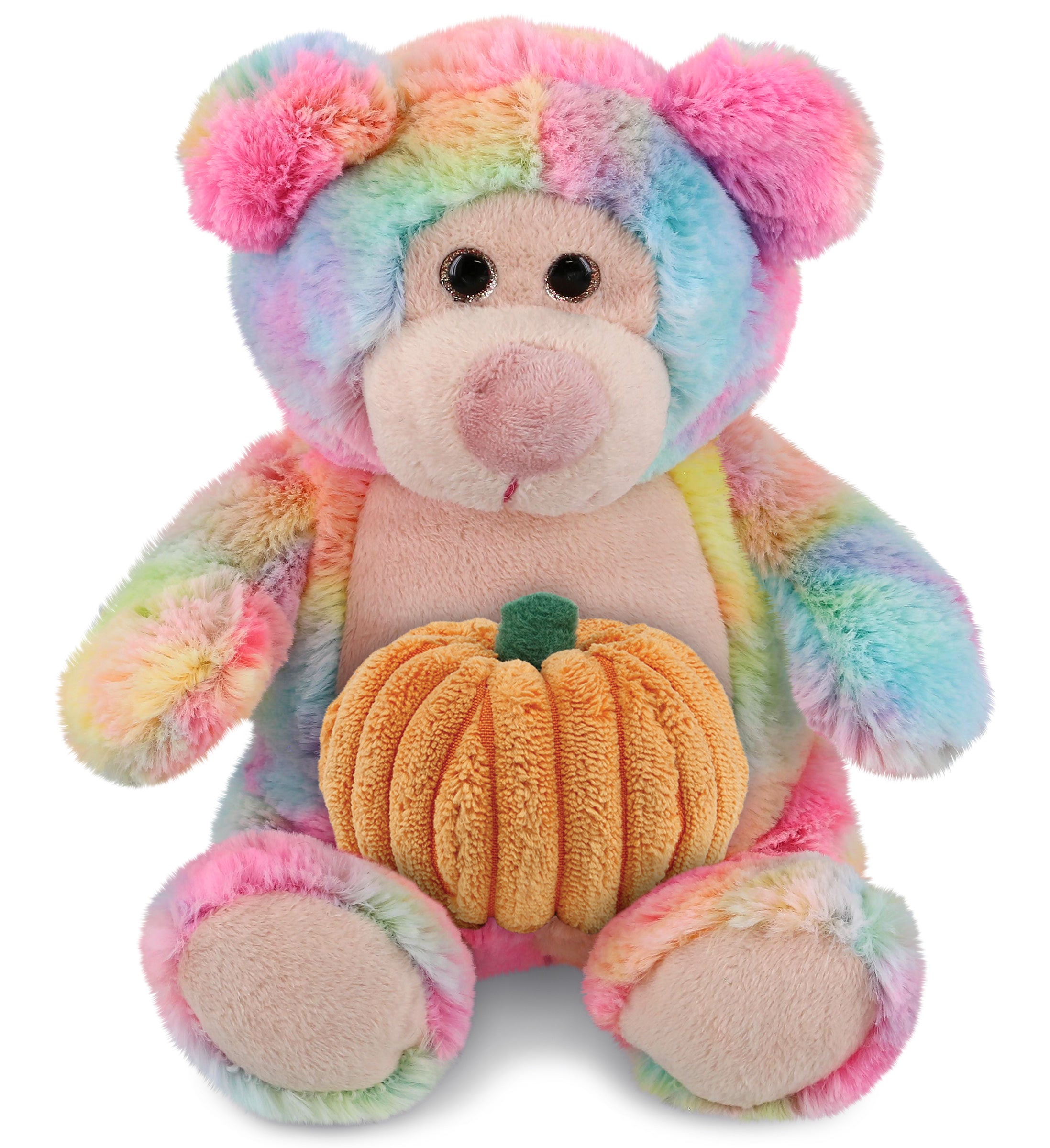 PLUSH PUMPKIN - SUPER-SOFT PLUSH - RAINBOW BEAR 9"