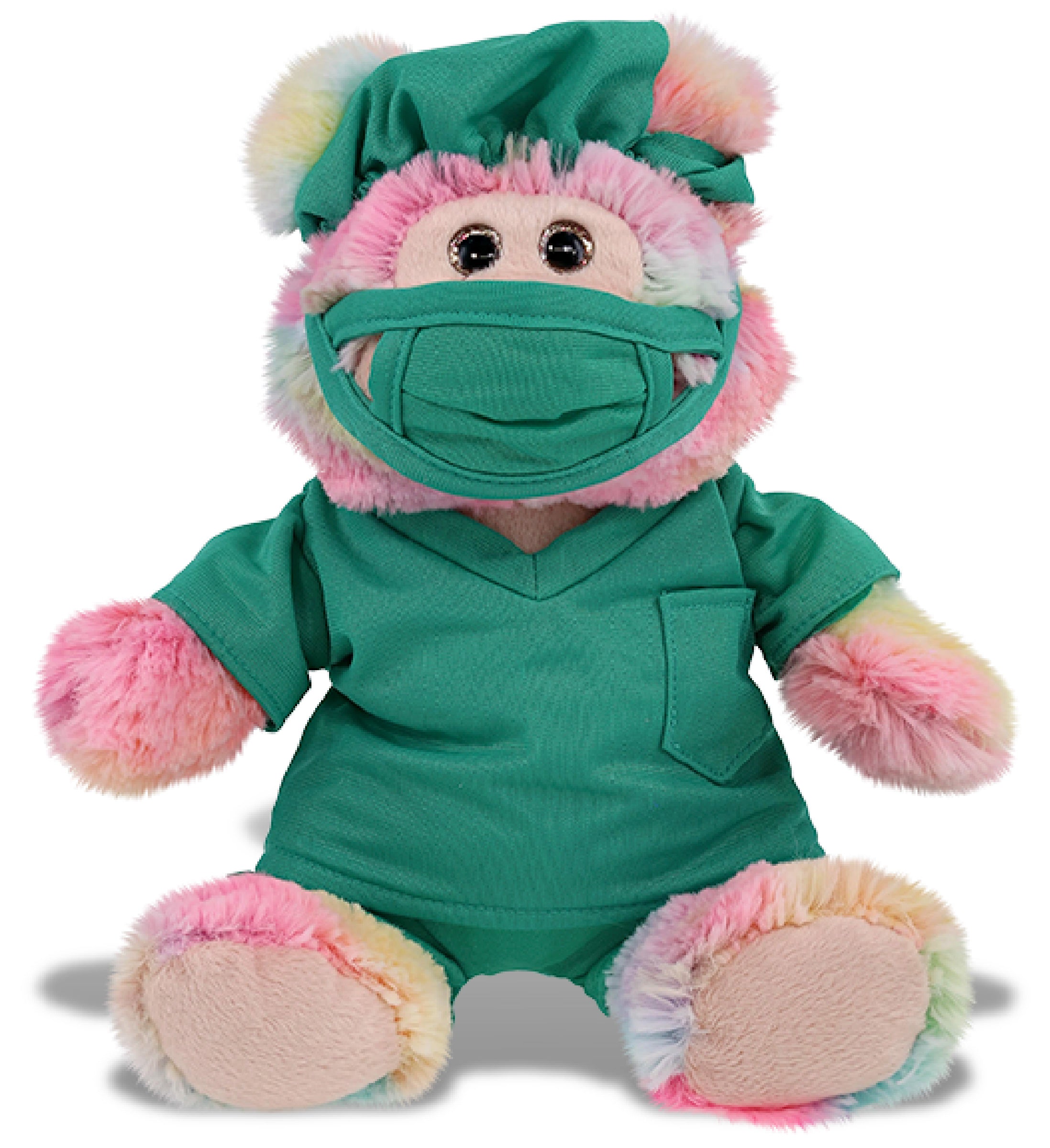 PLUSH DOCTOR - SUPER-SOFT PLUSH - RAINBOW BEAR 9"