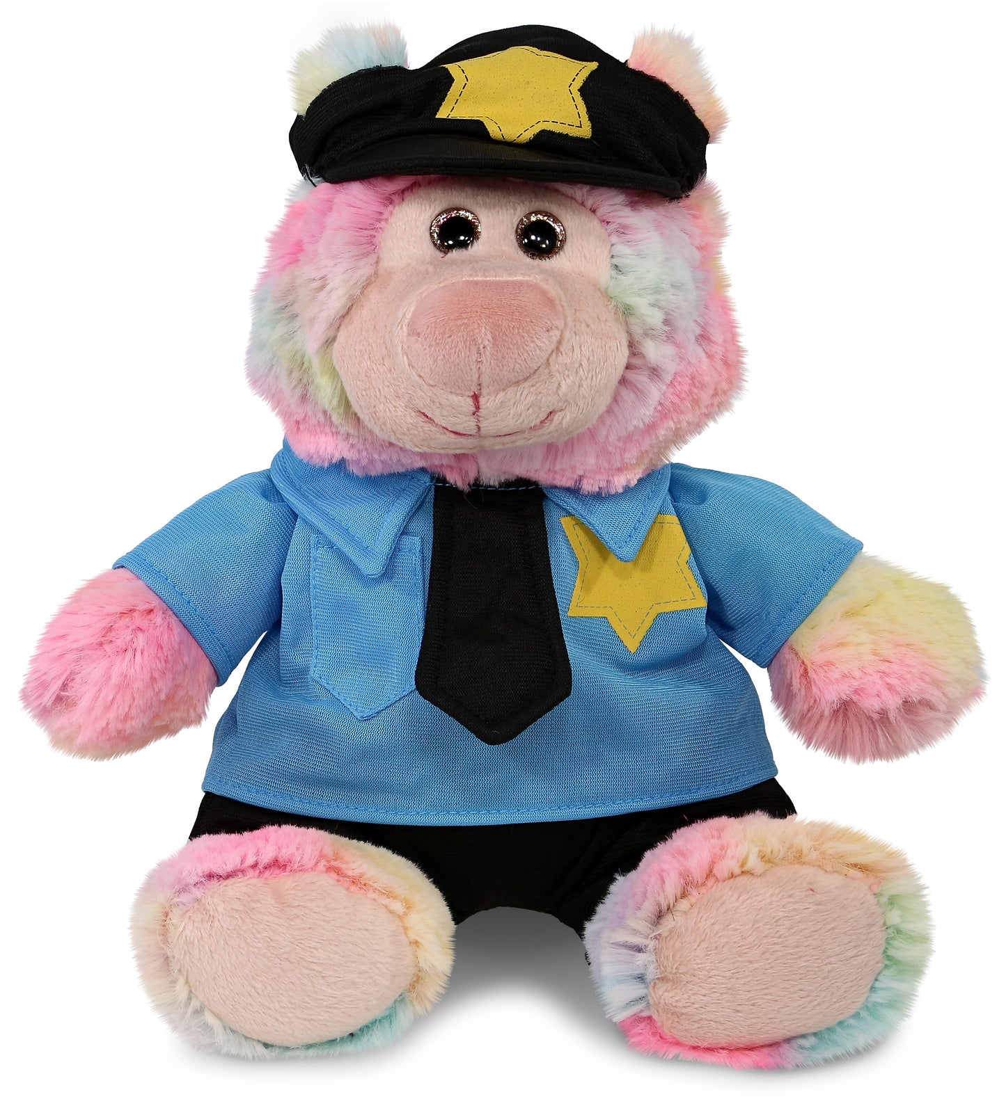 PLUSH POLICE - SUPER-SOFT PLUSH - RAINBOW BEAR 9"