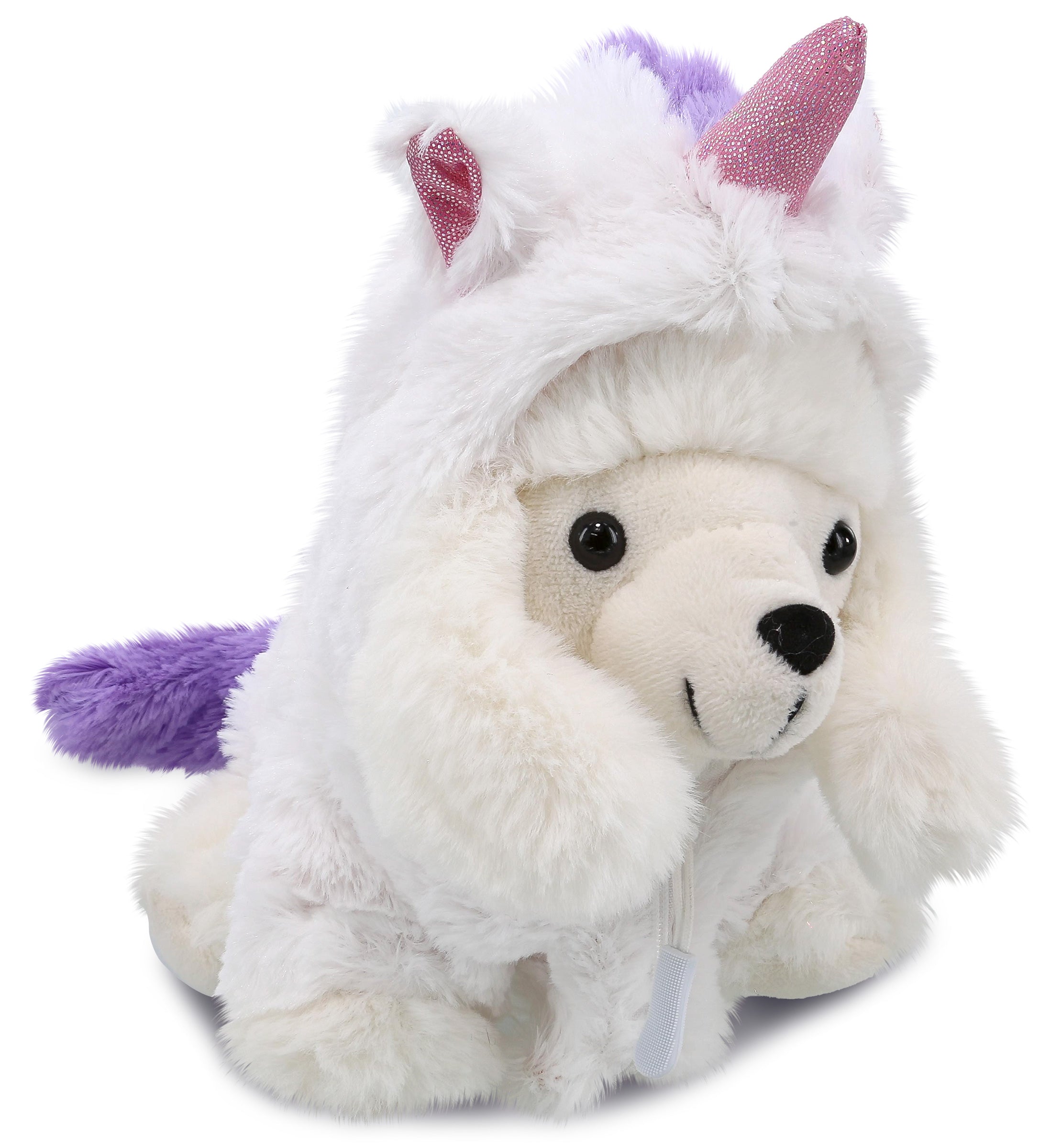 PLUSH UNICORN - SUPER SOFT PLUSH - WHITE POODLE DOG