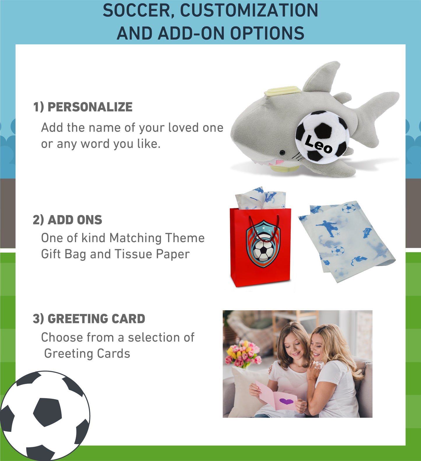 PLUSH BANK - SHARK WITH SOCCER PLUSH