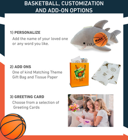 PLUSH BANK - SHARK WITH BASKETBALL PLUSH