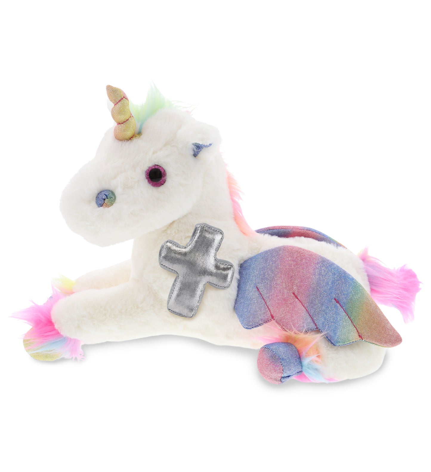 PLUSH CROSS - SUPER SOFT PLUSH - ROYAL FLYING UNICORN