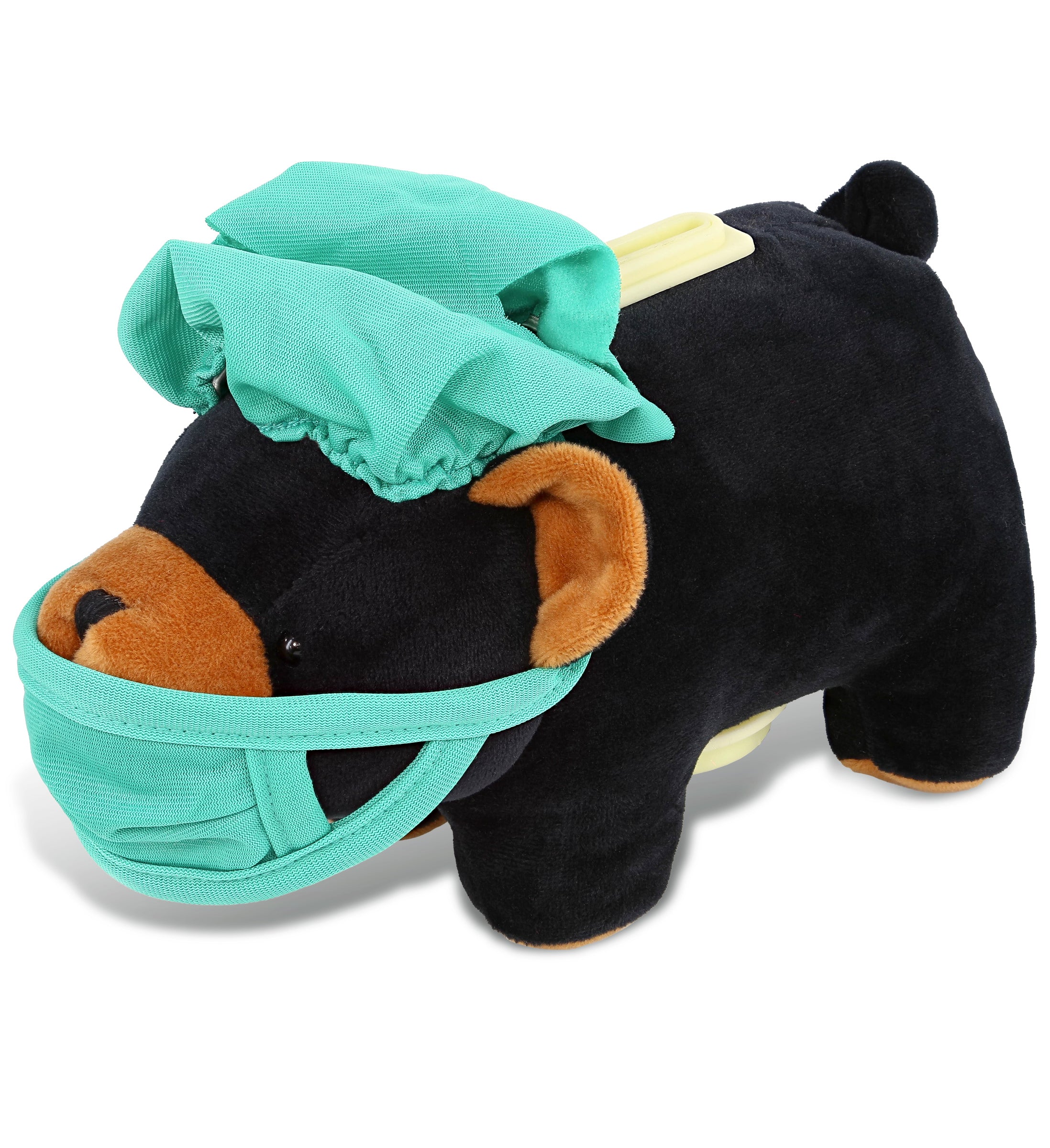 PLUSH DOCTOR - PLUSH BANK - BLACK BEAR