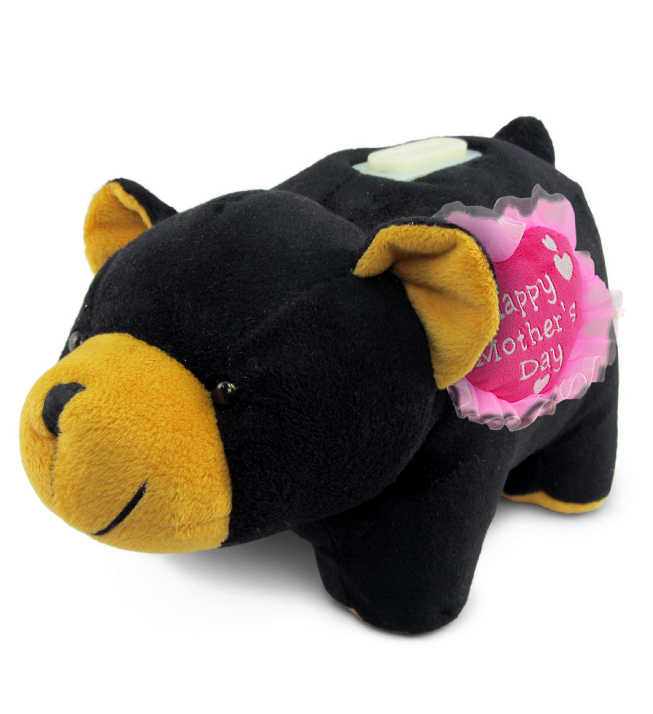 PLUSH MOTHERS DAY HEART - PLUSH BANK - BLACK BEAR