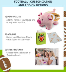 PLUSH BANK - PIG WITH FOOTBALL PLUSH