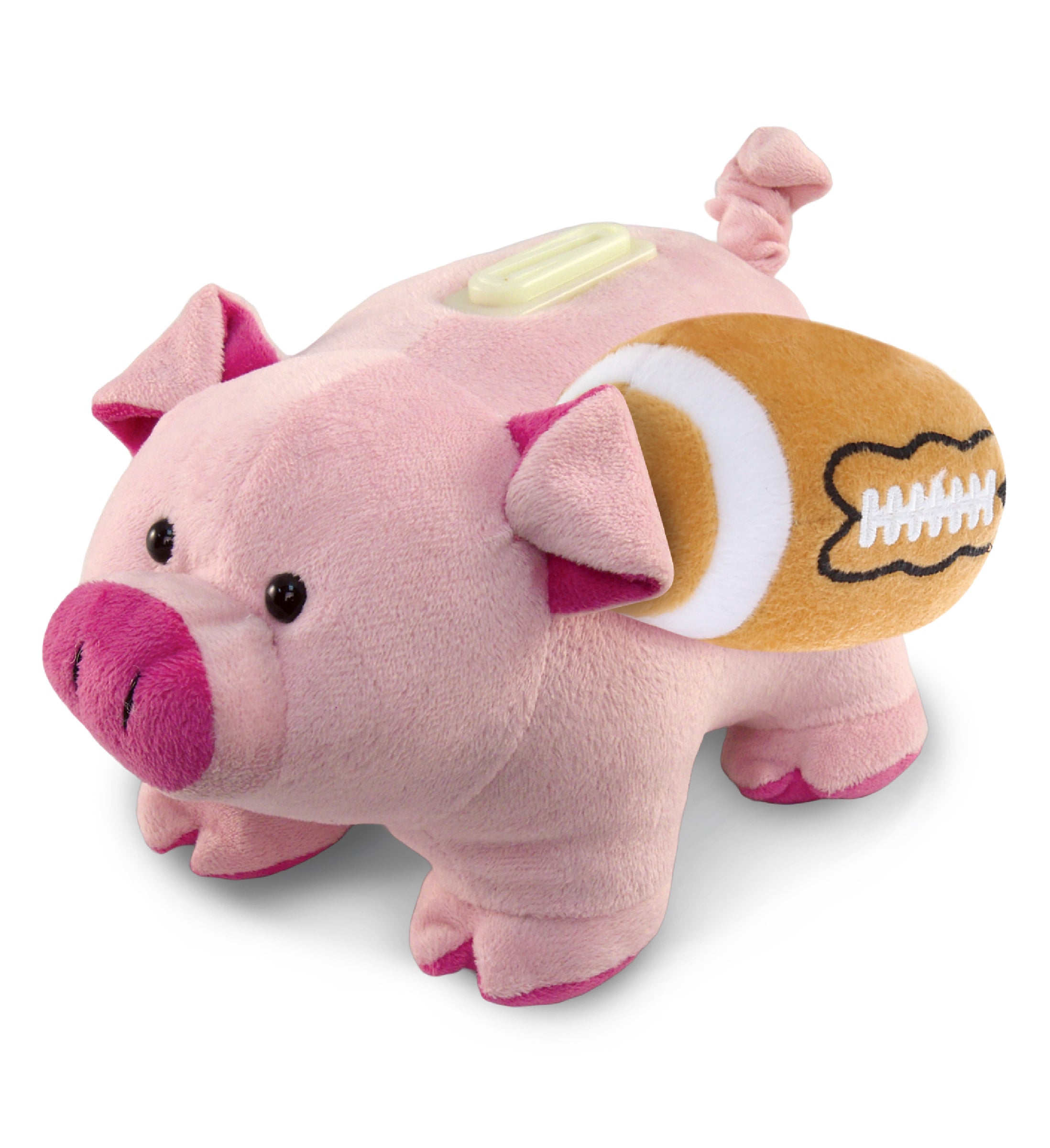 PLUSH BANK - PIG WITH FOOTBALL PLUSH
