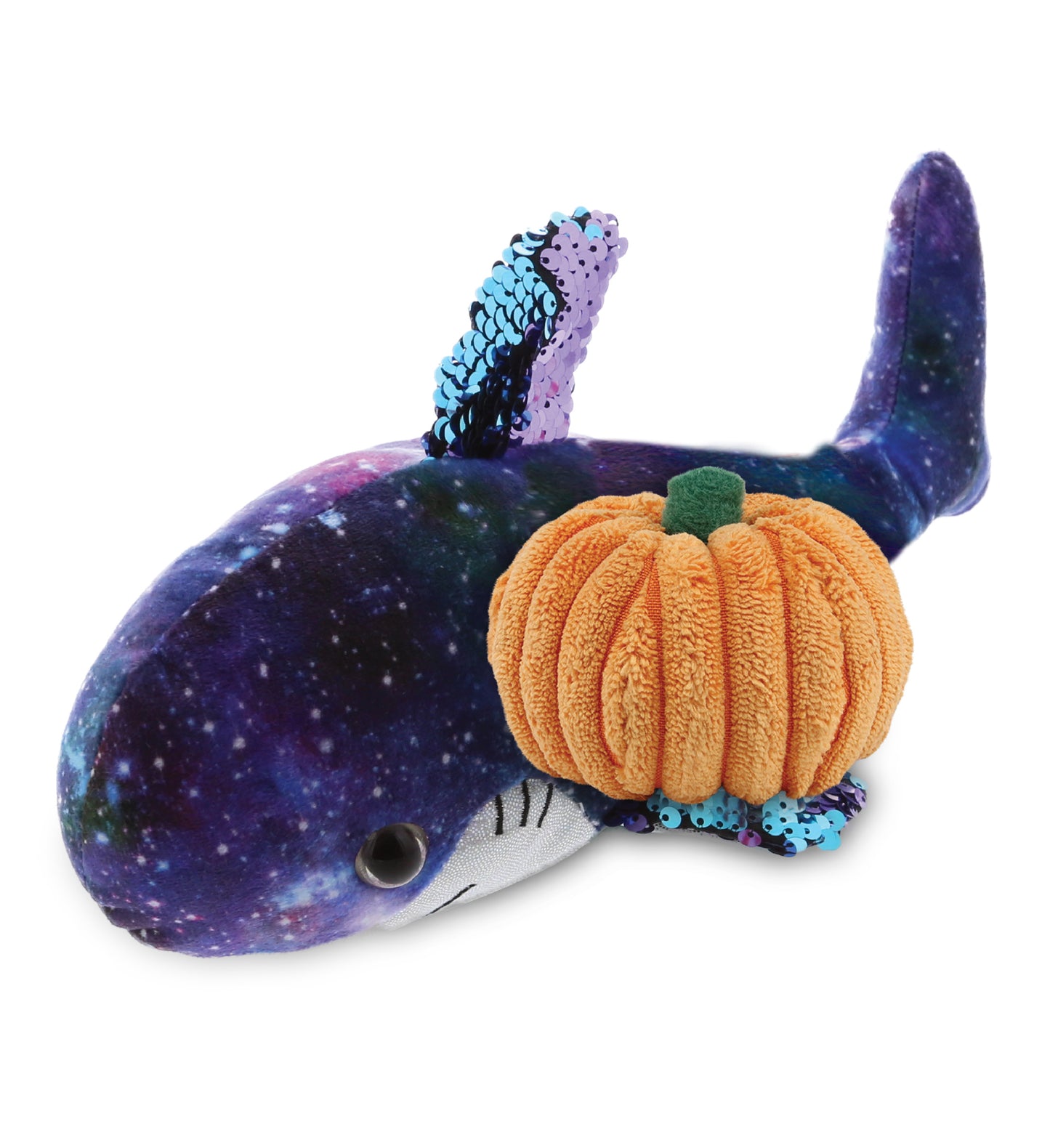 PLUSH PUMPKIN - SPACE SEQUIN PLUSH - 12" SHARK