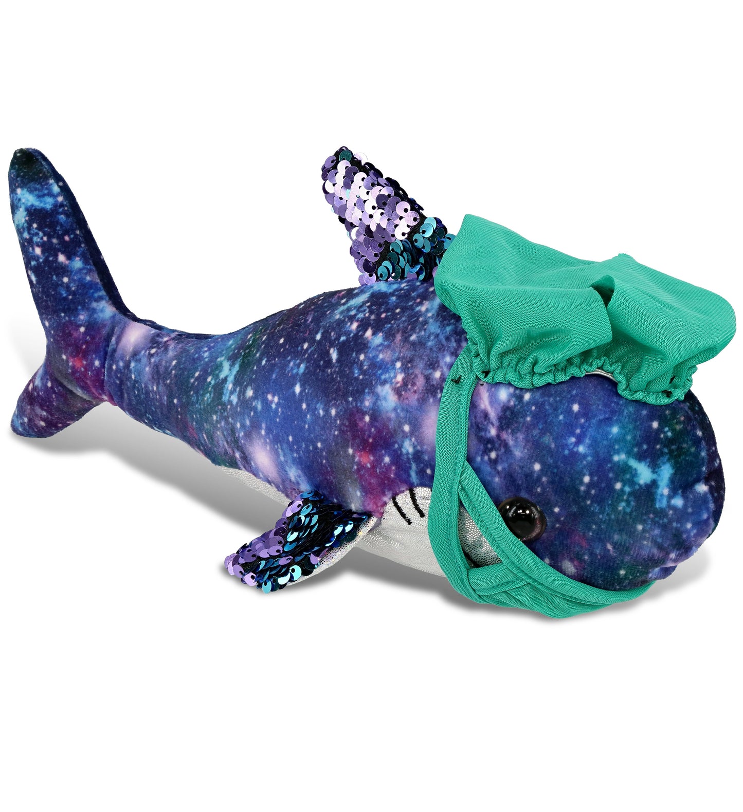 PLUSH DOCTOR - SPACE SEQUIN PLUSH - 12" SHARK