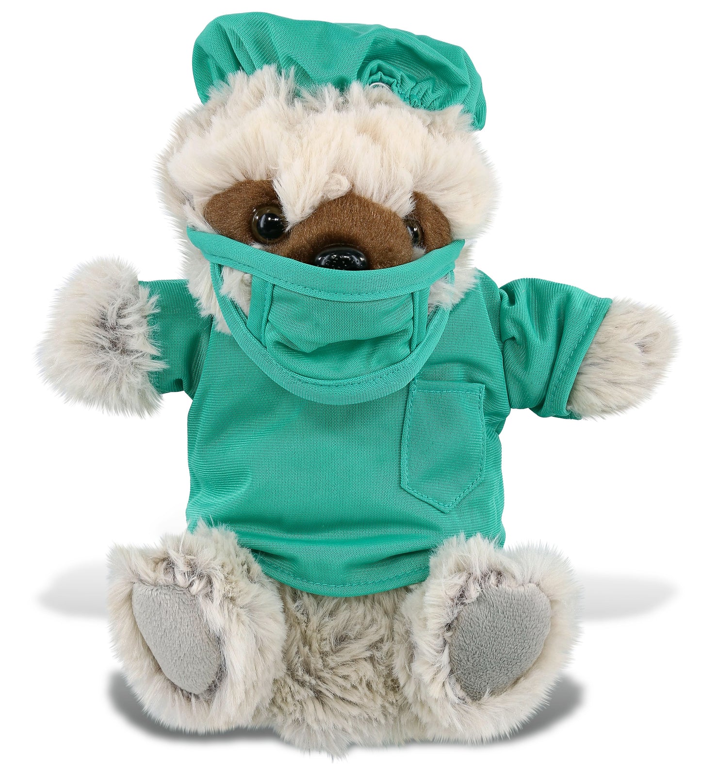 PLUSH DOCTOR - SUPER SOFT PLUSH HAND PUPPET - SLOTH
