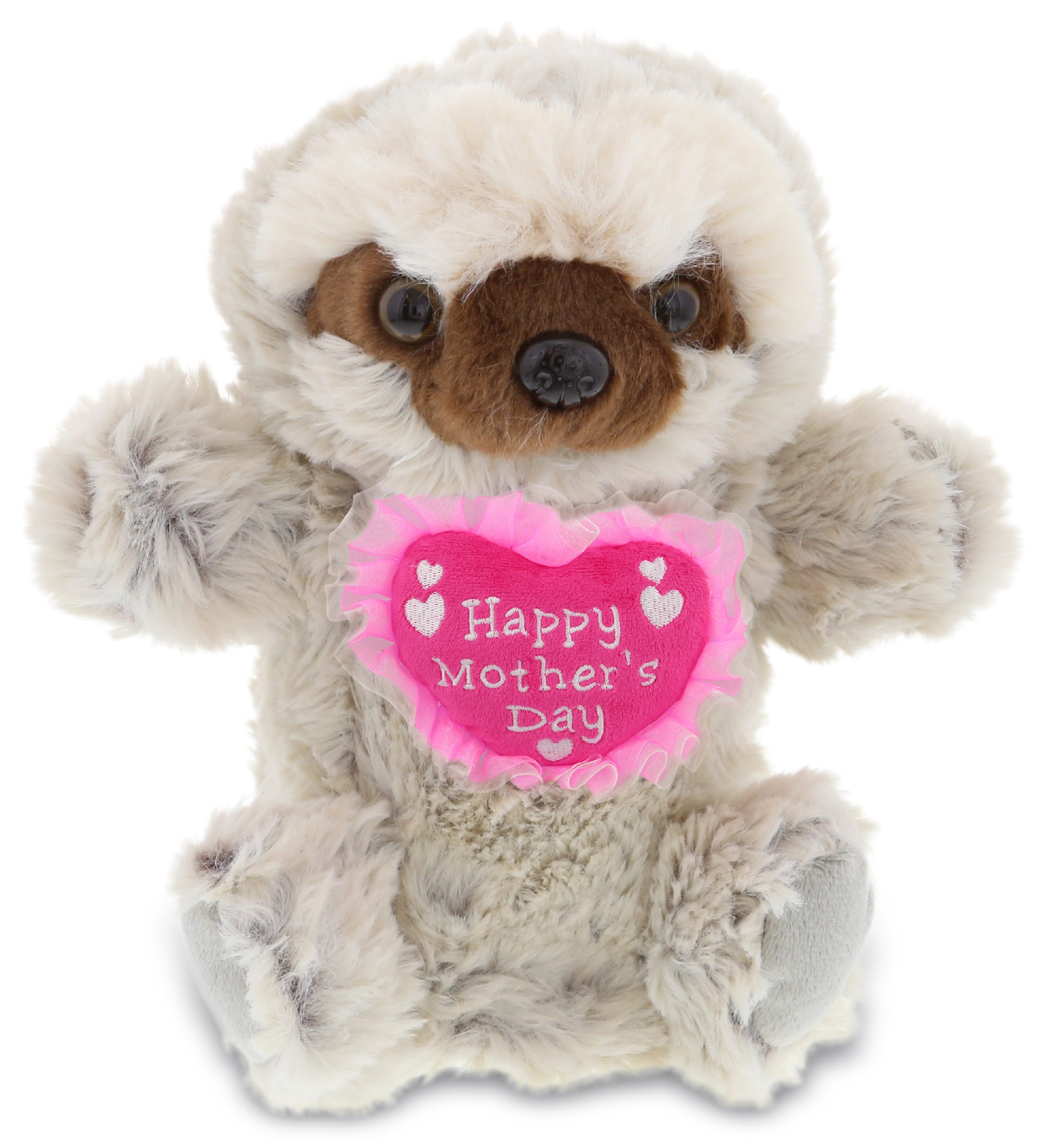 PLUSH MOTHERS DAY HEART - SUPER SOFT PLUSH HAND PUPPET - SLOTH