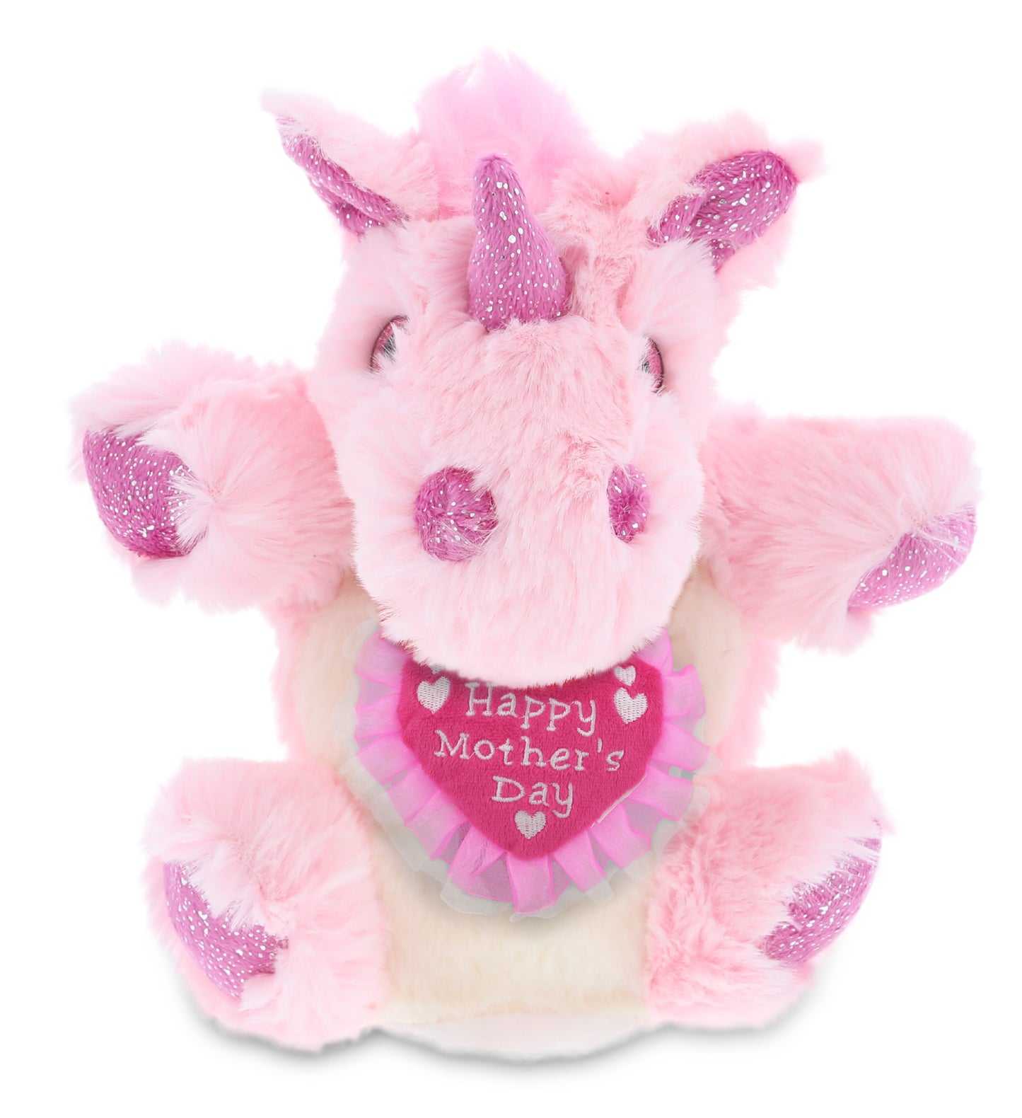 PLUSH MOTHERS DAY HEART - SUPER SOFT PLUSH HAND PUPPET - UNICORN