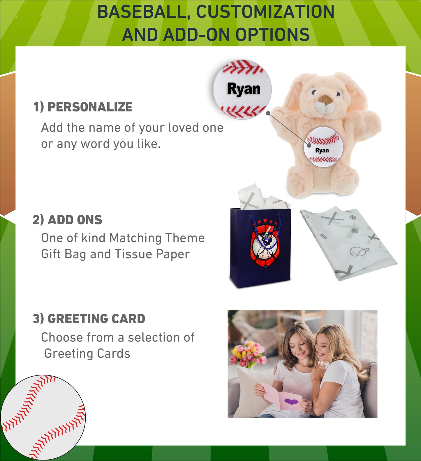 SUPER SOFT PLUSH HAND PUPPET - RABBIT WITH BASEBALL PLUSH