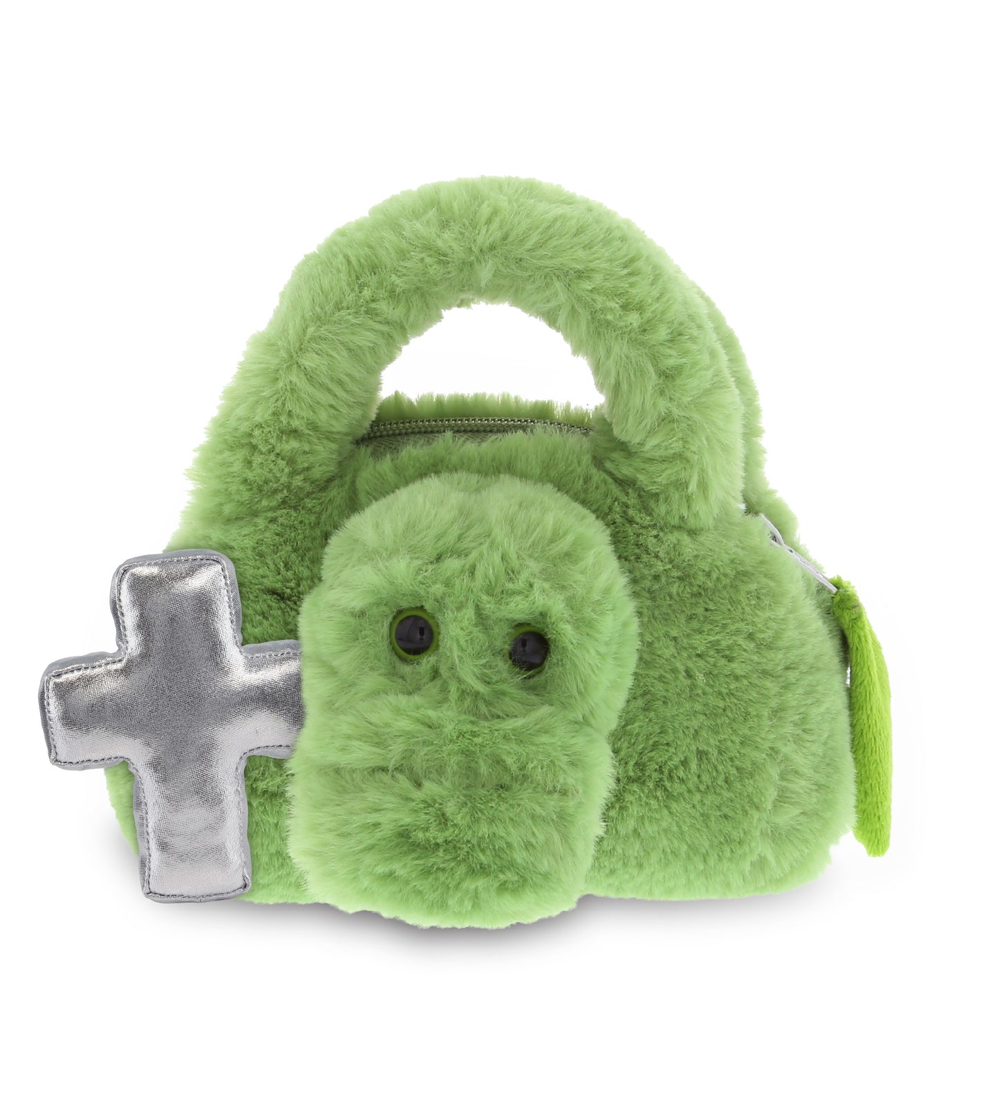 PLUSH CROSS - SUPER-SOFT PLUSH HAND BAG - ALLIGATOR