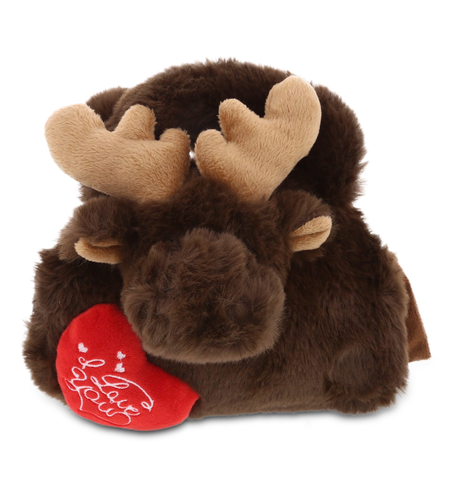 PLUSH I LOVE YOU RED HEART - SUPER-SOFT PLUSH HAND BAG - MOOSE