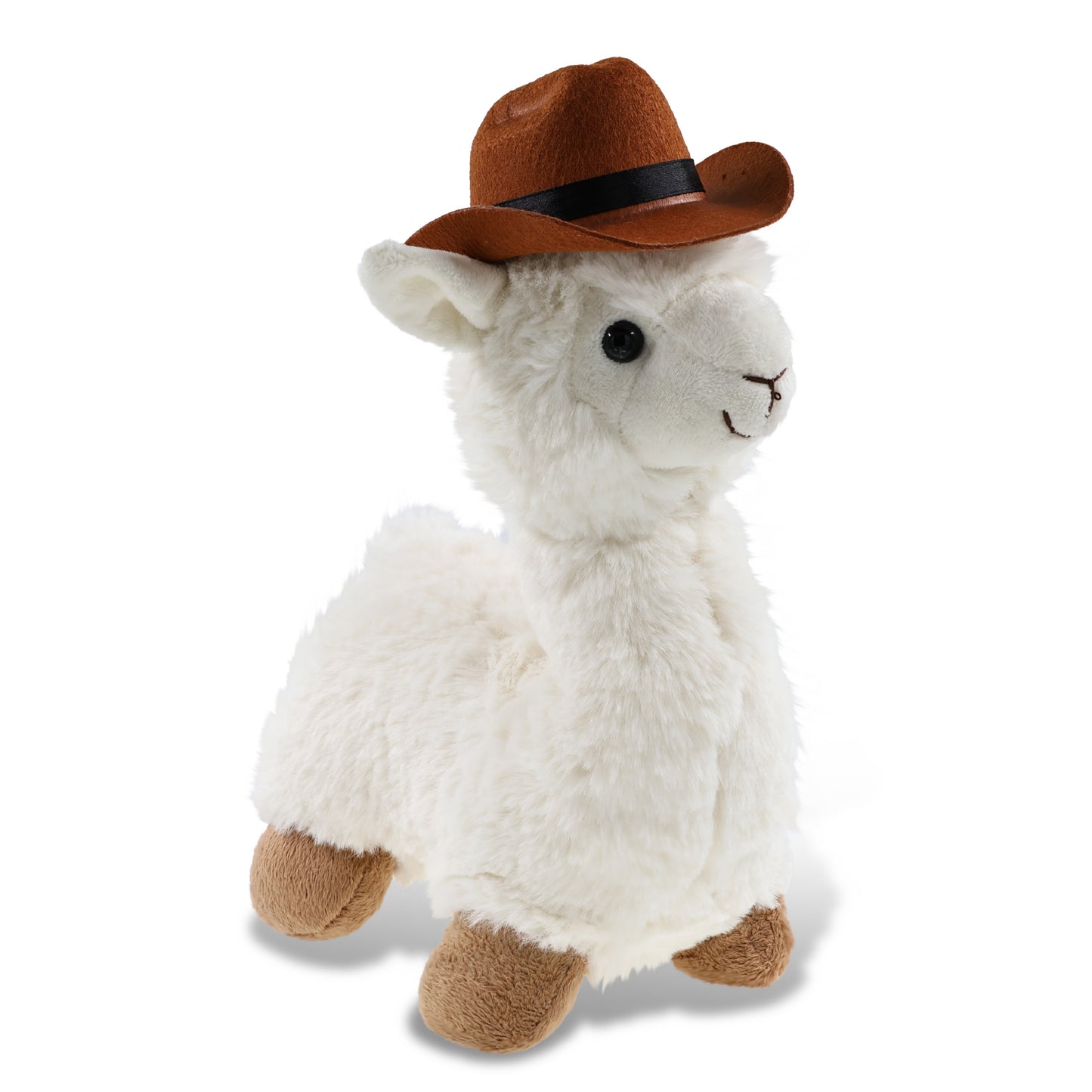 SUPER-SOFT PLUSH - LLAMA - WHITE With COWBOY Dress Up