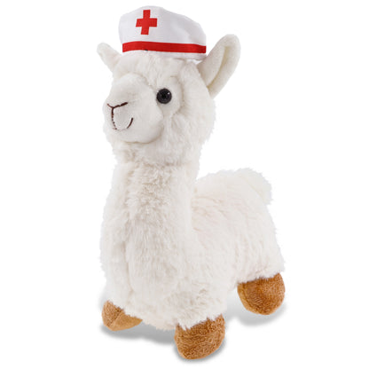 SUPER-SOFT PLUSH - LLAMA - WHITE NURSE