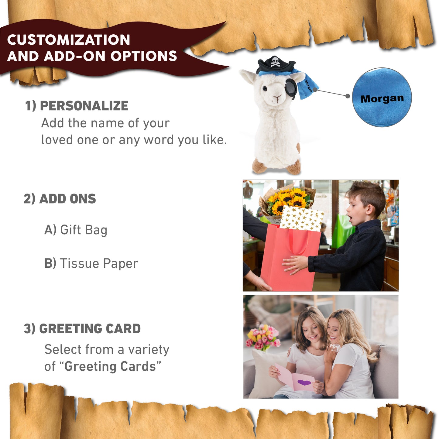 SUPER-SOFT PLUSH - LLAMA - WHITE PIRATE DRESS UP