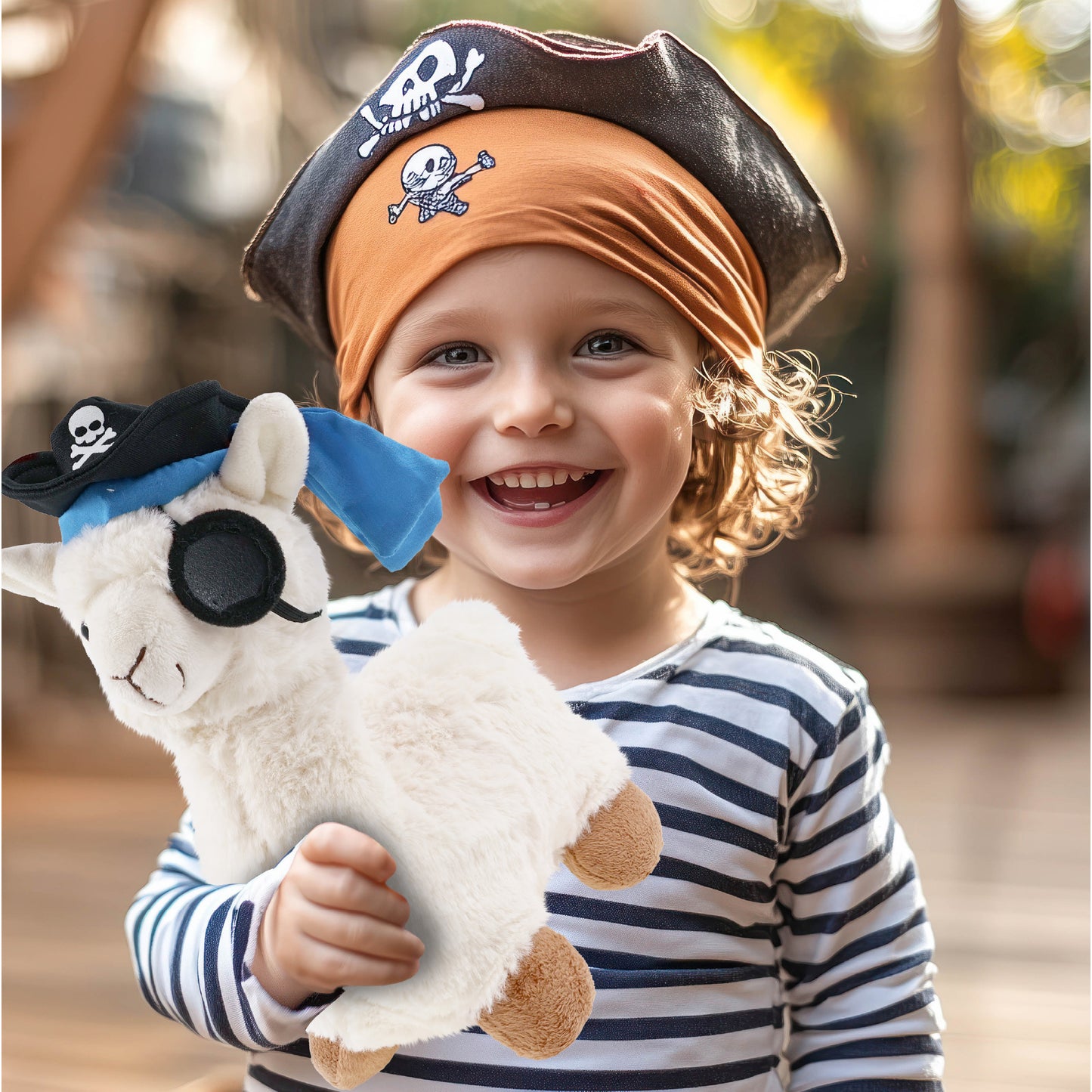 SUPER-SOFT PLUSH - LLAMA - WHITE PIRATE DRESS UP