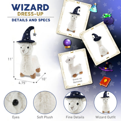SUPER-SOFT PLUSH - LLAMA - WHITE WIZARD