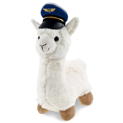 SUPER-SOFT PLUSH - LLAMA - WHITE PILOT DRESS UP