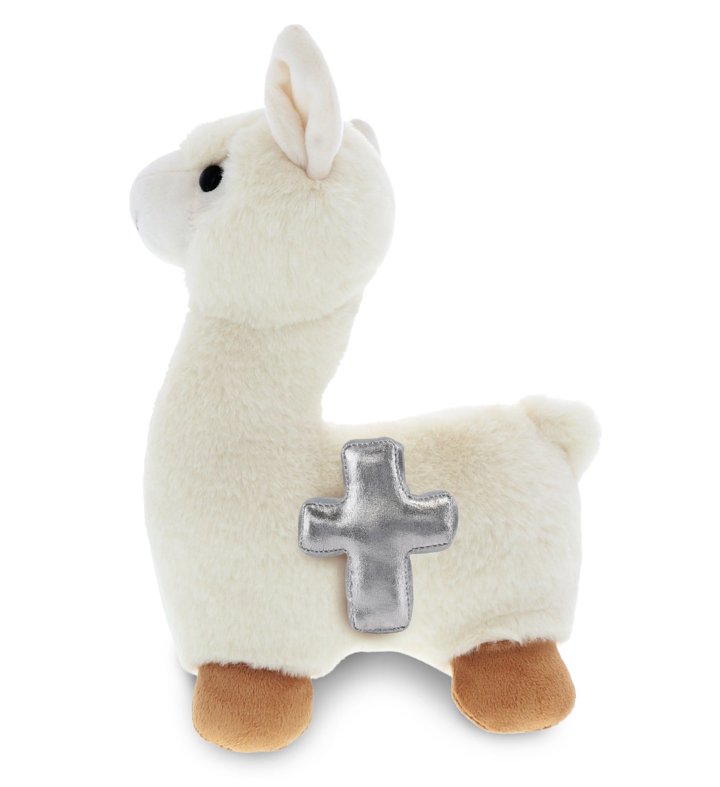 PLUSH CROSS - SUPER-SOFT PLUSH - LLAMA - WHITE