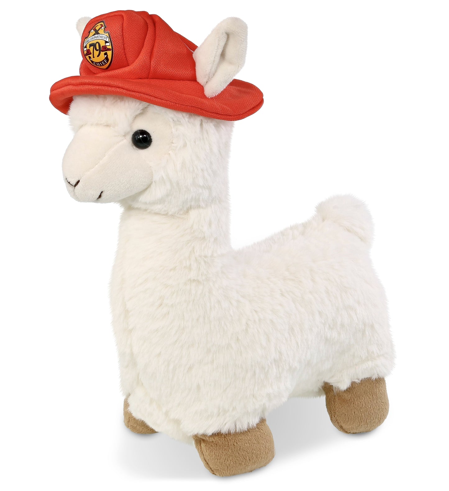 PLUSH FIREMAN - SUPER-SOFT PLUSH - LLAMA - WHITE
