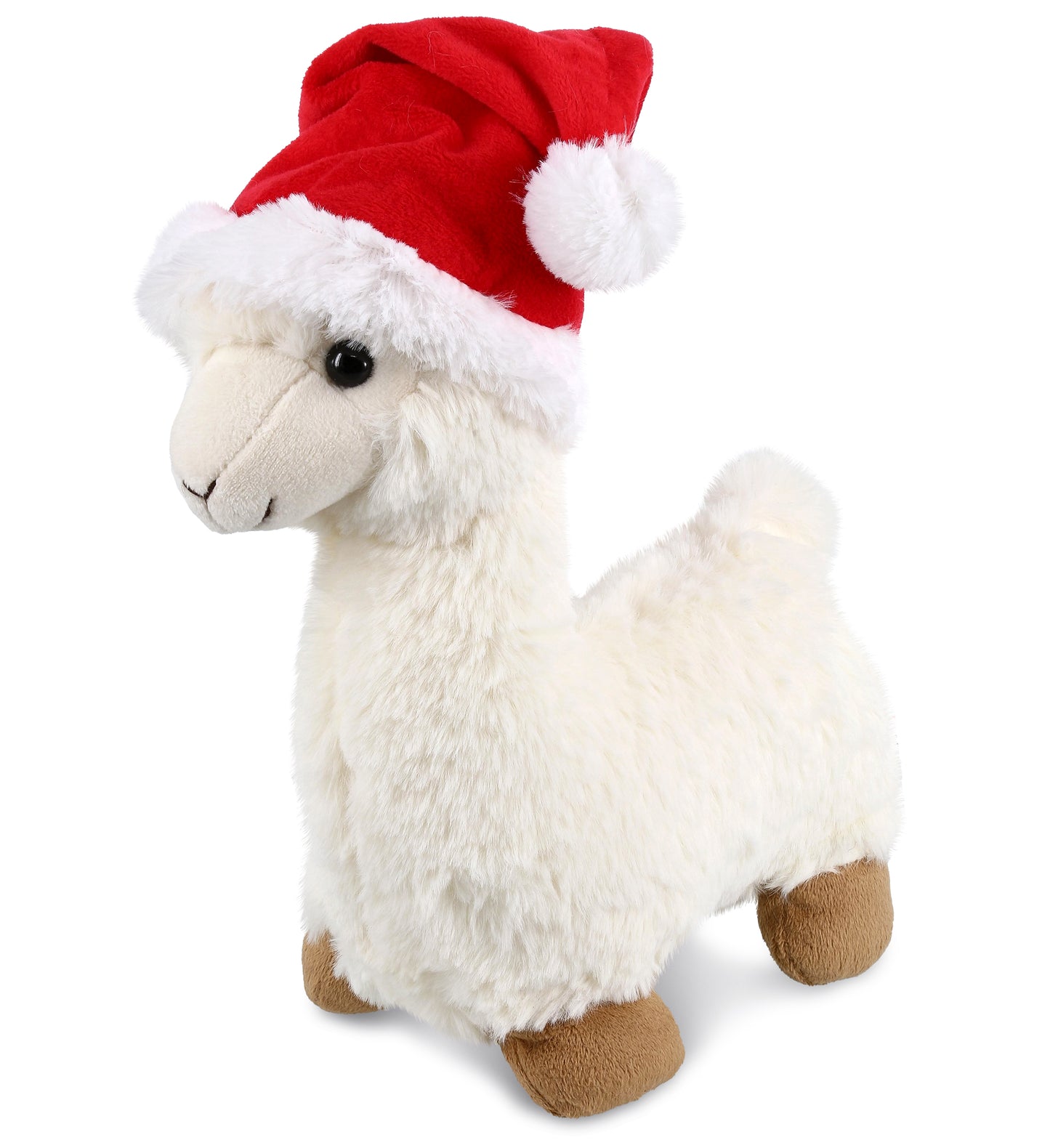 PLUSH SANTA - SUPER-SOFT PLUSH - LLAMA - WHITE