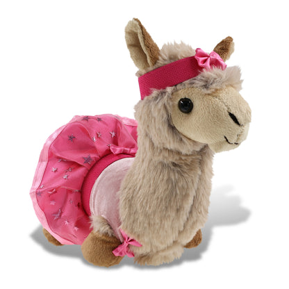 SUPER-SOFT PLUSH - LLAMA - BEIGE WITH BALLERINA DRESS UP
