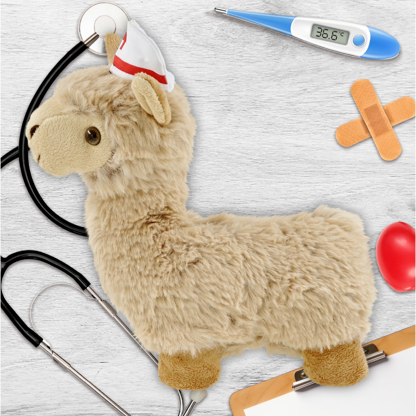 SUPER-SOFT PLUSH - LLAMA - BEIGE NURSE