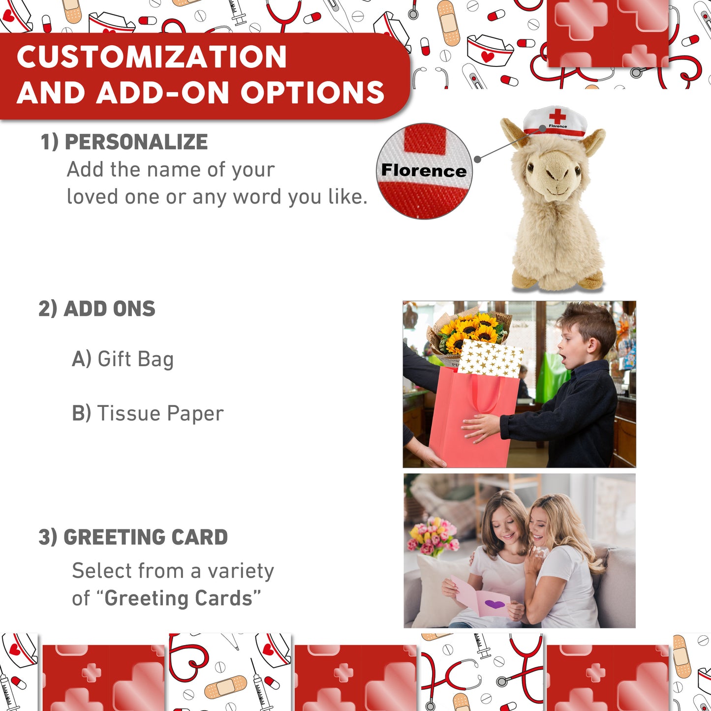 SUPER-SOFT PLUSH - LLAMA - BEIGE NURSE