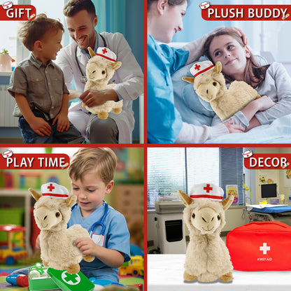 SUPER-SOFT PLUSH - LLAMA - BEIGE NURSE