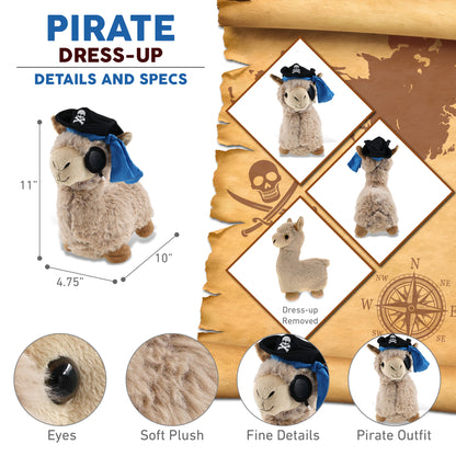 SUPER-SOFT PLUSH - LLAMA - BEIGE PIRATE DRESS UP